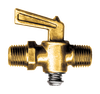 3/8 x 3/8" Brass Male NPT Shut Off Cock  2122-C