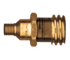 1-5/16" (F..885"-14) x 1/4" Brass Male QCC1/Female POL (CGA510) - Male NPT Propane Adapter  2399