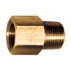 1/4 x 1/8" Brass Female 45° SAE Flare - Male NPT  Connector  33-4A