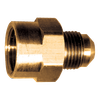 1/2 x 5/8" Brass Female 45° SAE Flare - Male 45° SAE Flare Coupler  35-810