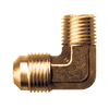 1/2 x 1/2" Brass Male 37° JIC - Male NPT 90° Elbow  3749-8D