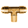 3/16 x 3/16 x 1/8" Brass Male 45° SAE Flare - Male 45° SAE Flare - Male NPT Tee  45-3A