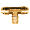 1/4 x 1/4" Brass Male 45° SAE Flare - Male 45° SAE Flare - Male NPT Tee  45-4B
