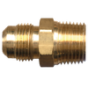 1 x 1" Brass Male 45° SAE Flare - Male NPT Connector  48-16H