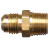 1/4 x 3/8" Brass Male 45° SAE Flare - Male NPT Connector  48-4C