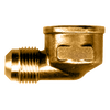 5/8 x 3/8" Brass Male 45° SAE Flare - Female NPT  90° Elbow  50-10C