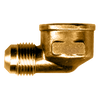 3/8 x 3/8" Brass Male 45° SAE Flare - Female NPT  90° Elbow  50-6C
