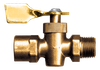 1/4" Brass Female NPT - Male NPT Closed Bottom Shut-Off Cock  5120-B