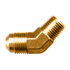 1/2 x 3/8" Brass Male 45° SAE Flare - Male NPT  45° Elbow  54-8C