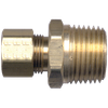 1/4 x 3/8" Brass Compression - Male NPT  Connector  68-4C