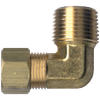 1/2 x 1/4" Brass Compression - Male NPT  90° Elbow  69-8B