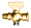 3/8" Brass Female NPT - Male NPT Shut-Off Cock  7120-C