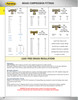 1/4 x 1/4 x 1/4" Brass Compression - Male NPT  - Compression Tee  71-4B