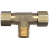 5/16 x 1/8" Brass Compression - Compression - Male NPT Tee   72-5A