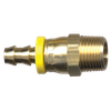 1/4 x 1/4" Brass Grip-Tite Hose Barb - Male NPT Swivel Connector  725SW-4B