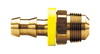 1/2 x 1/2" Brass Grip-Tite Hose Barb - Male 45° SAE Connector  727-88