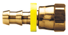 1/4 x 1/4" Brass Grip-Tite Hose Barb - Female Swivel NPSM w/Gasket Connector  730-4B