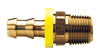 1/4 x 1/4" Brass Grip-Tite Hose Barb - Male 45° SAE Inverted Flare Connector  735-44