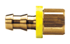 3/8 x 3/8" Brass Grip-Tite Hose Barb - Female 45° SAE Inverted Flare Connector  736-66