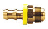 1/4 x 1/4" Brass Grip-Tite Hose Barb - Male 37° JIC Connector  737-44