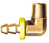 3/8 x 1/4" Brass Grip-Tite Hose Barb - Male NPT 90° Elbow  739-6B