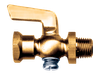 1/4" Brass Female NPT - Male NPT Shut-Off Cock  8120-B
