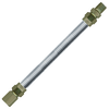 1/2 x 30" Female NPT - Male NPT Stainless Steel Natural Gas Hose Assembly  ACSB-375FM-30