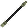 3/8 x 18" Male NPT Black Coated S/S Natural Gas Hose Assembly  ACSBLK-375MM-18