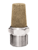 1/2" 1/2" Male NPT Conical Sintered Bronze Exhaust Muffler  BEM-D