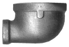 1 x 1/2" Sch. 40 Black Iron Female NPT 90° Reducing Elbow  BI-100-HD