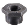 1-1/4 x 3/8" Sch. 40 Black Iron Male NPT - Female NPT Reducing Hex Bushing  BI-110-JC