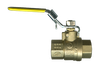 1-1/4" Forged Brass 150 PSI Female NPT Steam Approved Ball Valve w/Locking Handle  BV2103-J-LH