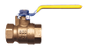 1-1/2" Forged Brass 600 PSI Female NPT Ball Valve  BV4103-K
