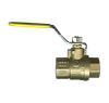 3/8" Forged Brass 600 PSI Female NPT Safety Exhaust Ball Valve w/Locking Handle  BVSE2103-C-LH