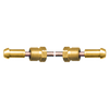 1/4 x 20" Copper Tube - Brass Male Long Nose POL (CGA510) - Male Long Nose POL (CGA510) Pigtail  CP-2520