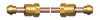 3/8 x 20" Copper Tube - Brass Male Short Nose POL (CGA510) - Male Short Nose POL (CGA510) Hogtail  CP-2720