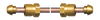 3/8 x 48" Copper Tube - Brass Male Short Nose POL (CGA510) - Male Short Nose POL (CGA510) Hogtail  CP-2748