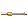 1/4 x 12" Copper Tube - Brass Male Long Nose POL (CGA510) - Male NPT Pigtail  CP-2812
