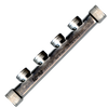 1/2 x 1/2 x 1/2"  Stainless Steel 4-Port Manifold  GFMAN-D4