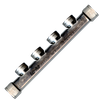 1 x 3/4 x 1"  Stainless Steel 4-Port Manifold  GFMAN-HE4