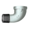 1-1/2" Sch. 40 Galvanized Iron Male NPT - Female NPT 90° Street Elbow  GI-116-K