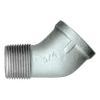 1/8" Sch. 40 Galvanized Iron Male NPT - Female NPT 45° Street Elbow  GI-124-A