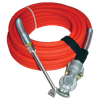 3/8" x 50' Red Superflex Air Hose - Univesal Glad Hand - Dual Foot Air chuck Assembly   GL6RED-50GHU-DF
