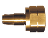 .903"-14 LH Brass Female Swivel CGA 555 - Male NPT Adapter  GR-555