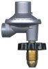 Fixed Low Pressure 90° Propane BBQ Regulator w/Hard Nose POL  GR-756