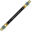 3/8 x 18" Black Rubber DOT SAE J1402 Air Brake Hose Assembly  HAB-6-18C-SW