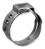 .764 - .890" (19.4 - 22.6mm) Stainless Steel Stepless One Ear Pinch Clamp  HC10-14
