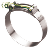 3.81 - 4.13" T-Bolt Clamp - S/S Band - Ferrous Bolt  HC3-400