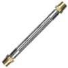 3/16 x 30" Male NPT PTFE Hose/Stainless Steel Cover Crimped Hose Assembly  HT4C30MP4MP4