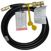3/4 x 120" Male NPT - QD nipple - Type I Nitrile Rubber Natural Gas Hose Assembly w/Plug & Cap  I12C120MP12QDPC